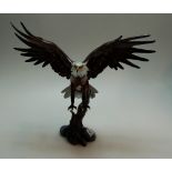 Boxed Aynsley Resin Figure Eagle landing