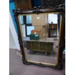 Ornate 20th Century over mantle mirror