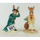 Royal Doulton UK I C Bunnykins Matador DB281 and Samurai DB280.