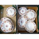 A large collection of Royal Swan dinner ware to include serving plates, lidded tureens, bowls,