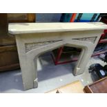 Cast stone affect Victorian style reproduction fire surround,