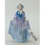 Royal Doulton smaller figure Sweet Anne M6, blue colourway, c 1930's.