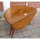 Mid-Century elm Ercol drop leaf side table(re-stained and restored underside)