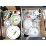 A mixed collection of ceramics to include Portmerion Botanic Garden plates and a bowl,