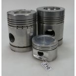 A collection of decorative Pistons to include large commercial Heplex 413,