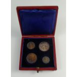 Edward VII cased silver MAUNDY COIN SET 1902, with original dated box.