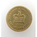1802 George III, third Guinea gold coin.