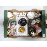 A collection of ceramics to include Limoges trinklet box, Nat West pig, Royal Albert tray,