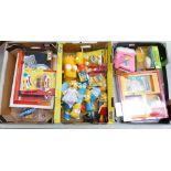 A large collection of The Simpsons collectable items to include plush toys, boxed shaving kit,