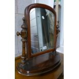 Victorian mahogany toilet swing mirror