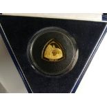 1997 Bermuda PROOF .999 FINE GOLD COIN, 15.16g. Box & COA.