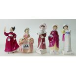 Royal Doulton figurines Bo Peep H/N 1811 (2nds), Vanity H/N2475 (2nds),