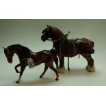 Beswick Spirit of Freedom 2689 in brown gloss together with,