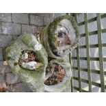 Stone and resin garden planters (4)