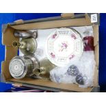 A mixed collection of items to include Spode limited edition hand decorated wall plate,