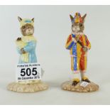 Royal Doulton UK I C Bunnykins Mr Punch DB234 and Judy DB235.