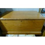 20th Century oak blanket box