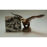 Minton and Hollins Farmyard decorated tile together with Beswick Bald Eagle 1018 (2).