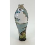 Moorcroft The Stone Kestral vase signed by designer Vicky Lovatt. Limited Edition 45/50, height 30.