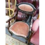 Regency Mahogany ornate arm chair