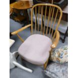 Mid-Century Ercol Windsor arm chair