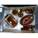 Group of nine Rouge Royale pieces,
