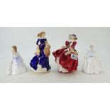 Royal Doulton figurines Andrea H/N3058, Top O the Hill H/N1834,