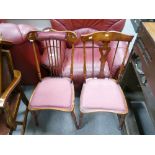 Pair of Art Nouveau chairs (2)