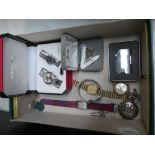 A collection of vintage gentleman's items including Seiko, Uno, Helvetia,