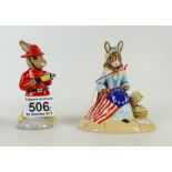 Royal Doulton bunnykins Fireman DB183 commissioned by Pascoe & Co ( new colourway,