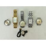 Six assorted wristwatches including Universal Geneve JW Benson gents automatic watch with
