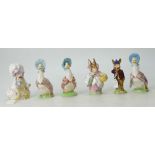 A collection of Beswick Beatrix Potter figures to include Lady Mouse,