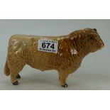 Beswick Silver Dunn Galloway Bull 1746c