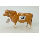 Beswick Guernsey bull 1451 (restored leg