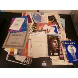 A collection of old theatre programmes