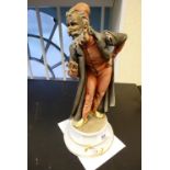 Capodimonte porcelain model of Pantalone with certificate