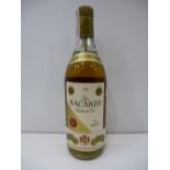 Old Bottle of Bacardi Carta de Oro 980ml