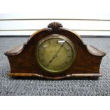 1930s walnut mantle clock with French Movement