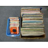 2 Trays of Lps and singles incl. The Animals, The Beatles and Pink Floyd