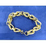 18ct yellow gold rope twist style bracelet, stamped 750 approx 16.5g