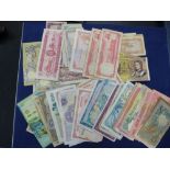 Small quantity of foreign bank notes