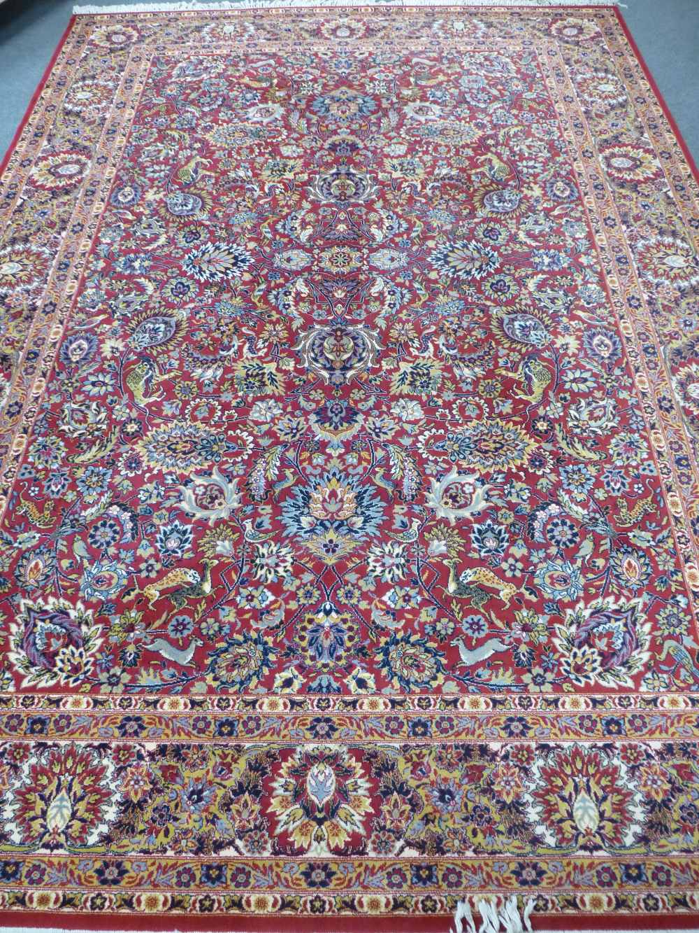 A Belgium super Keshan Persian style carpet with floral decoration 414x299cms - Bild 4 aus 4