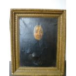 An Antique oil probably early 19th Century portrait of a lady, unsigned 48 x 63.5 cm