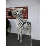 A Hansa large plush Zebra