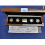 Limited Edition 2009 year of gold commemorative crown set including Charles Darwin, George and The