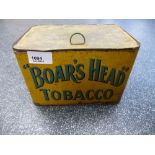 Vintage "Boar's Head" Tobacco tin