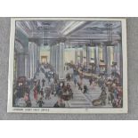 A vintage G.P.O. poster of London Chief Post Office after Golden