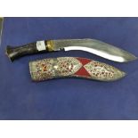 A modern Kukri in decorative sheath