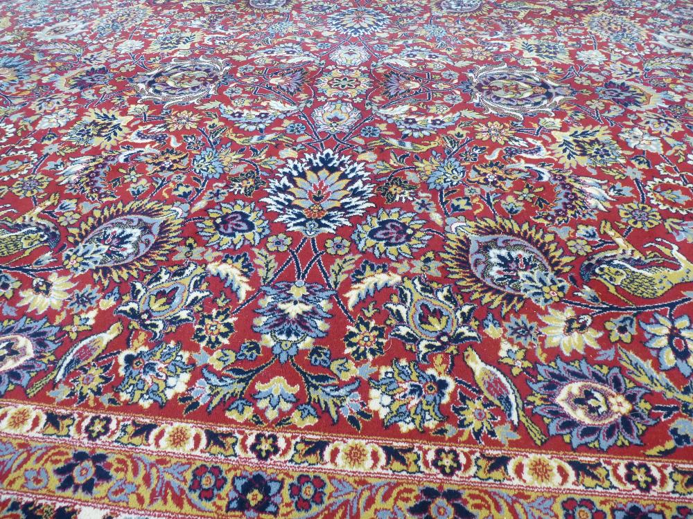 A Belgium super Keshan Persian style carpet with floral decoration 414x299cms - Bild 2 aus 4