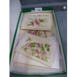 A small quantity of Embroidered early 20th Century postcards